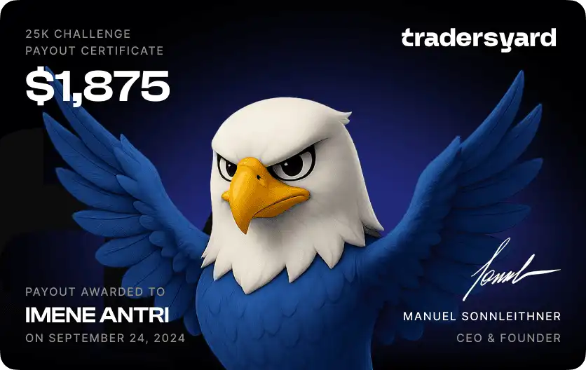 Trader payout screenshot